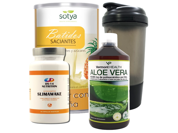 Pack Completo Adelgazamiento + Vaso Coctelera NEGRO