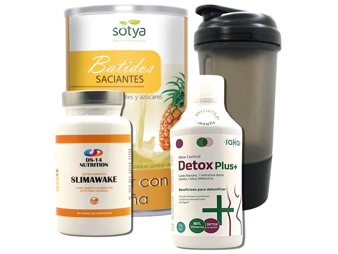 Pack Completo Adelgazamiento + Vaso Coctelera NEGRO