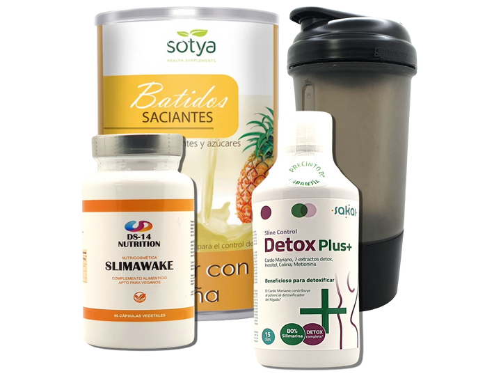 Pack Completo Adelgazamiento + Vaso Coctelera NEGRO