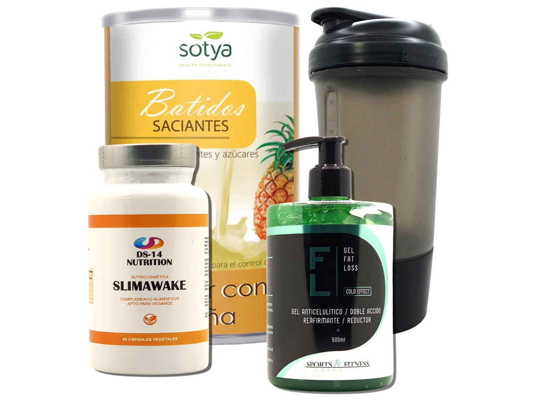 Pack Completo Adelgazamiento + Vaso Coctelera NEGRO