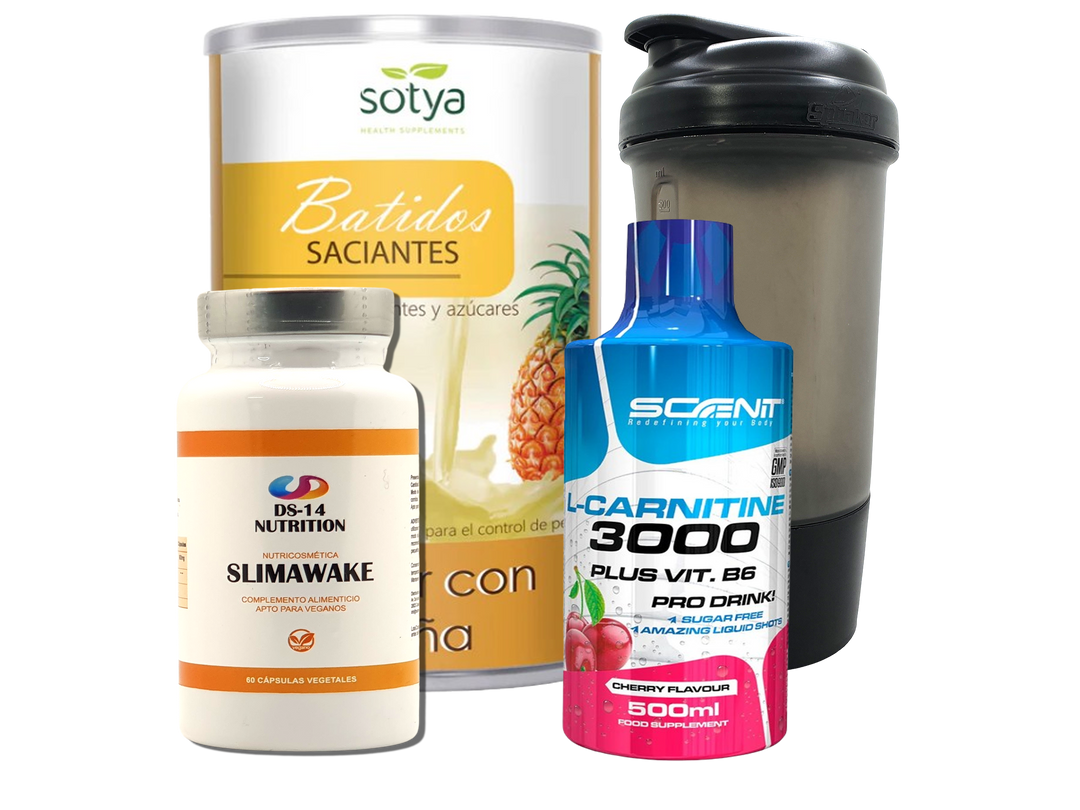 Pack Completo Adelgazamiento + Vaso Coctelera NEGRO