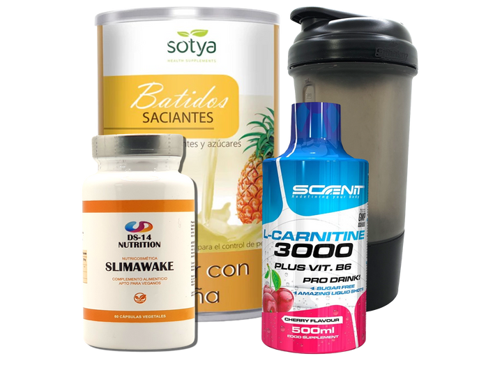 Pack Completo Adelgazamiento + Vaso Coctelera NEGRO
