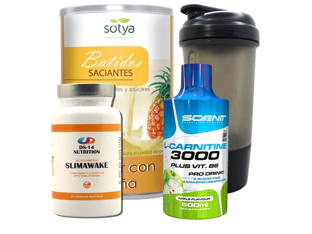 Pack Completo Adelgazamiento + Vaso Coctelera NEGRO