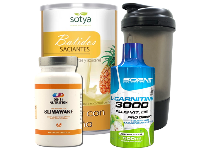 Pack Completo Adelgazamiento + Vaso Coctelera NEGRO