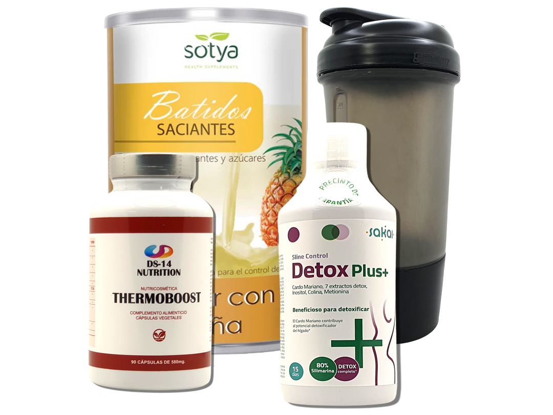 Pack Completo Adelgazamiento + Vaso Coctelera NEGRO