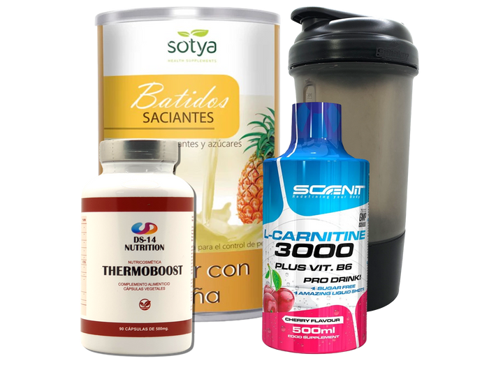 Pack Completo Adelgazamiento + Vaso Coctelera NEGRO