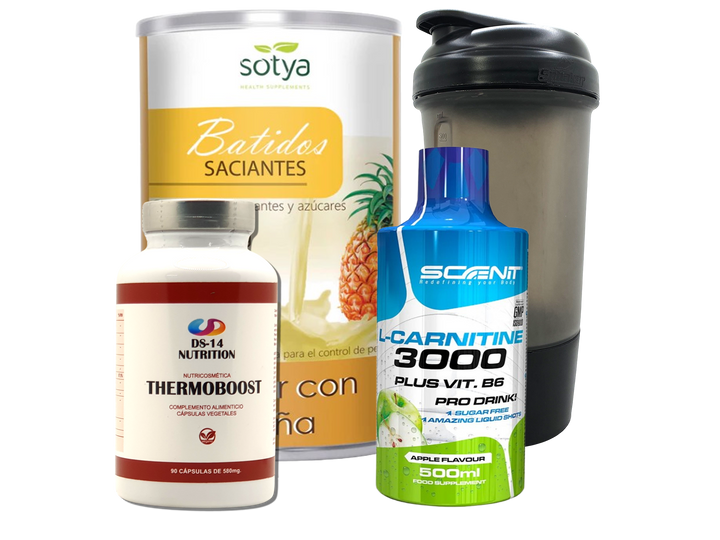 Pack Completo Adelgazamiento + Vaso Coctelera NEGRO
