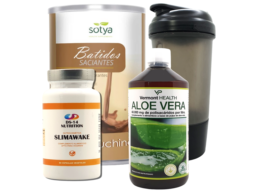 Pack Completo Adelgazamiento + Vaso Coctelera NEGRO