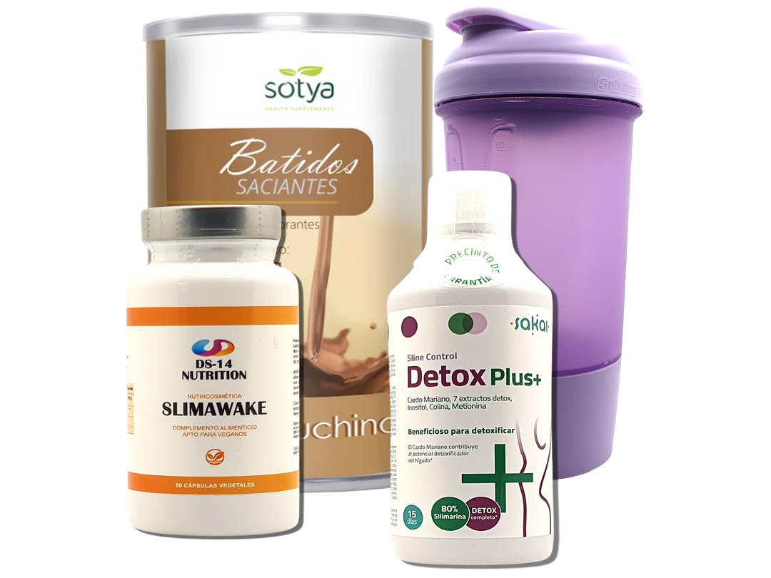 Pack Completo Adelgazamiento + Vaso Coctelera FUCSIA
