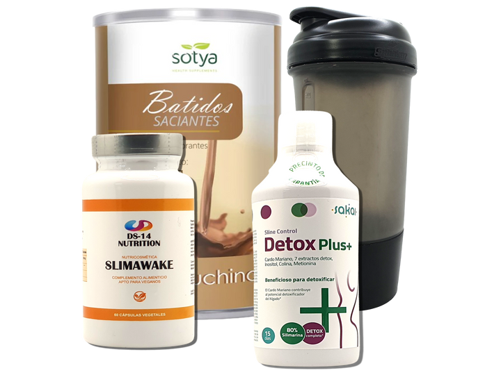 Pack Completo Adelgazamiento + Vaso Coctelera NEGRO
