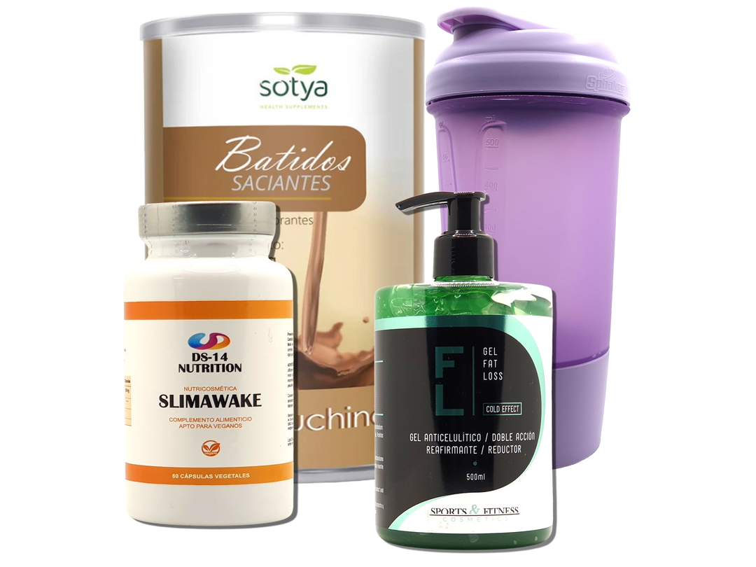 Pack Completo Adelgazamiento + Vaso Coctelera FUCSIA