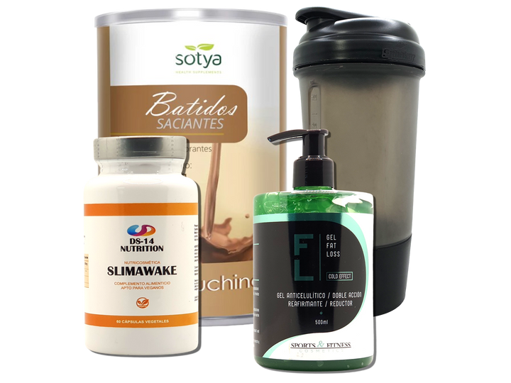 Pack Completo Adelgazamiento + Vaso Coctelera NEGRO