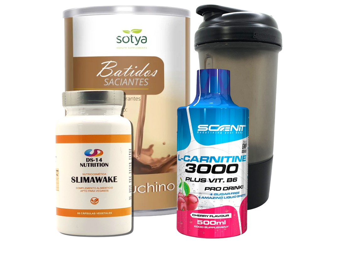 Pack Completo Adelgazamiento + Vaso Coctelera NEGRO