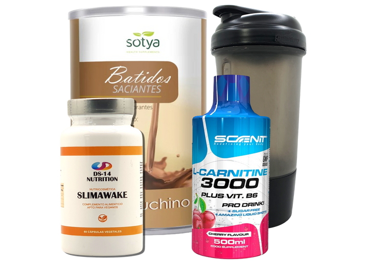 Pack Completo Adelgazamiento + Vaso Coctelera NEGRO