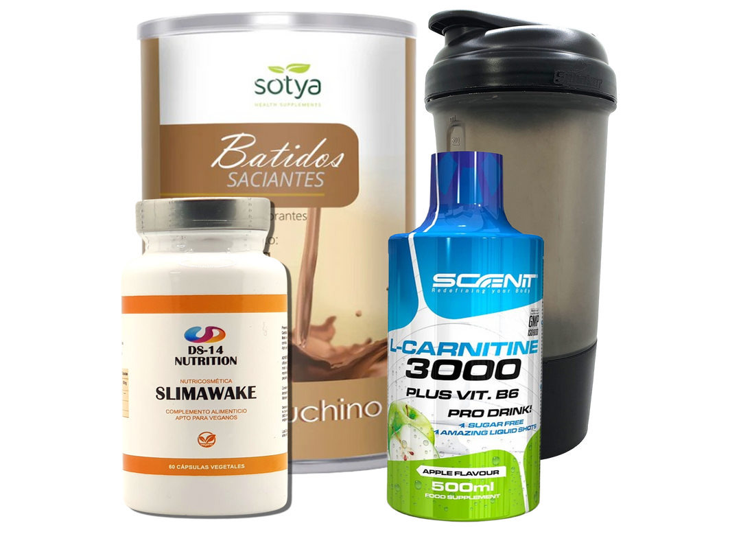 Pack Completo Adelgazamiento + Vaso Coctelera NEGRO