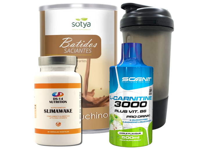 Pack Completo Adelgazamiento + Vaso Coctelera NEGRO