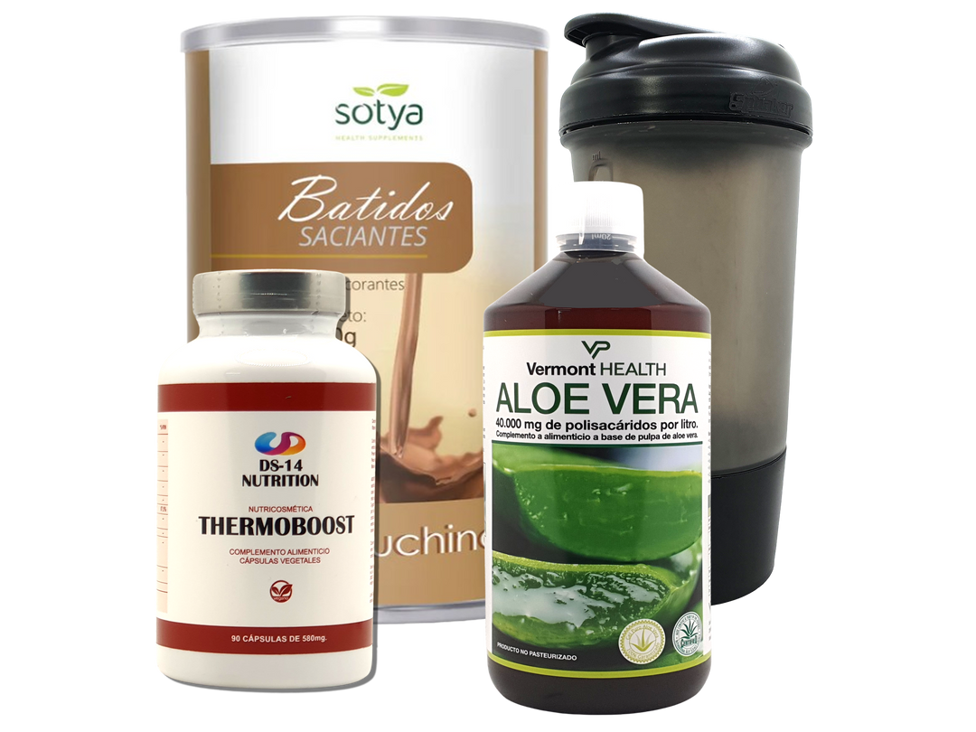 Pack Completo Adelgazamiento + Vaso Coctelera NEGRO