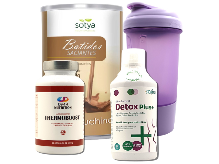 Pack Completo Adelgazamiento + Vaso Coctelera FUCSIA
