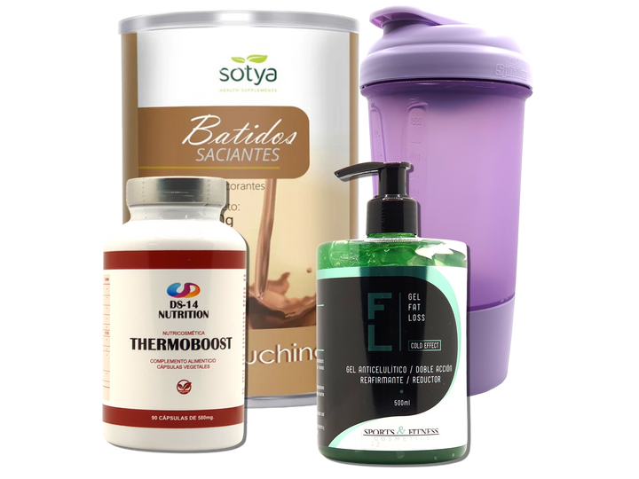 Pack Completo Adelgazamiento + Vaso Coctelera FUCSIA