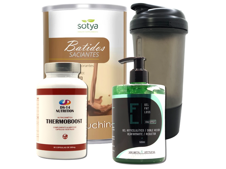 Pack Completo Adelgazamiento + Vaso Coctelera NEGRO