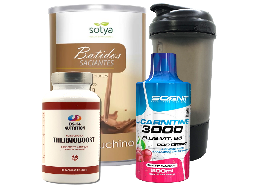 Pack Completo Adelgazamiento + Vaso Coctelera NEGRO