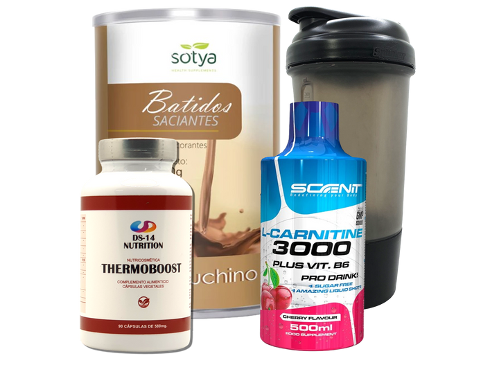 Pack Completo Adelgazamiento + Vaso Coctelera NEGRO