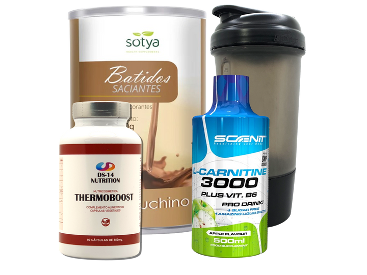 Pack Completo Adelgazamiento + Vaso Coctelera NEGRO