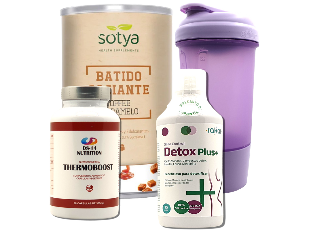 Pack Completo Adelgazamiento + Vaso Coctelera FUCSIA