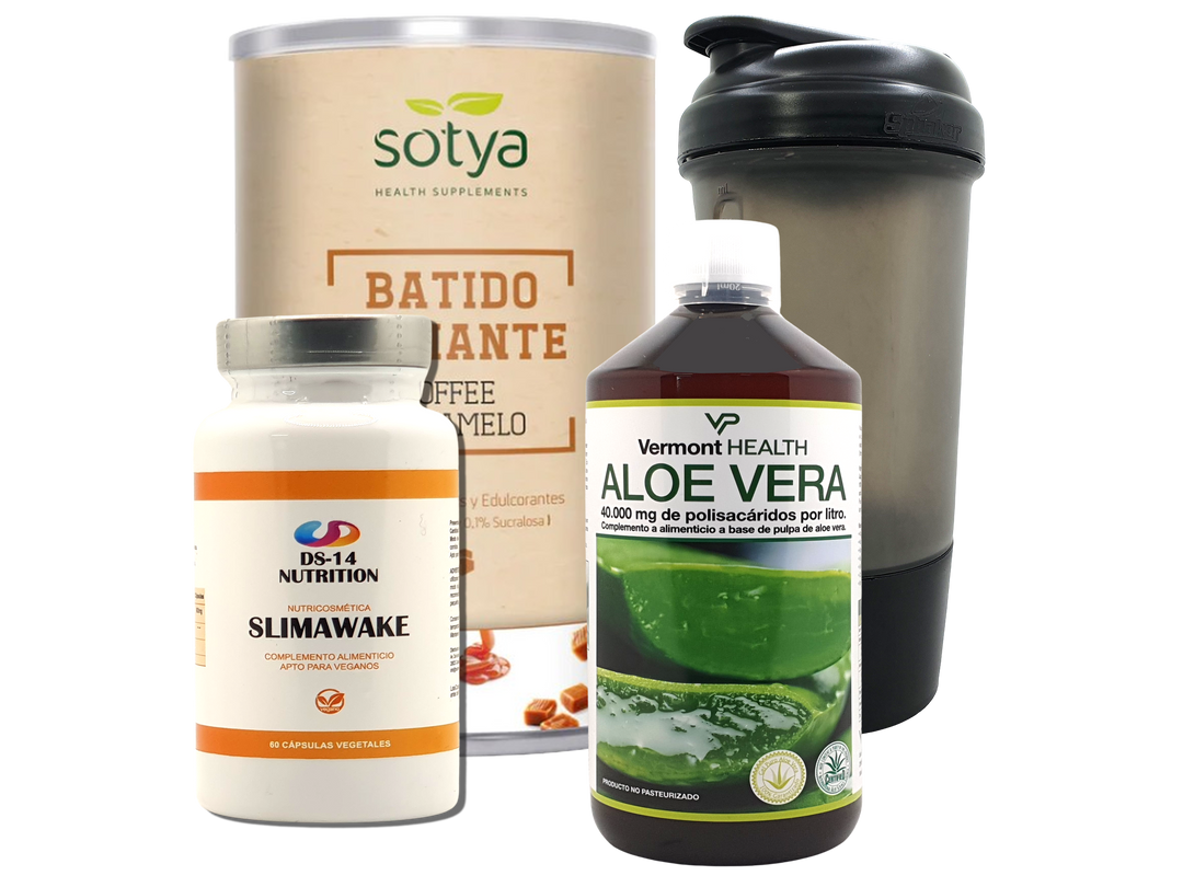 Pack Completo Adelgazamiento + Vaso Coctelera NEGRO