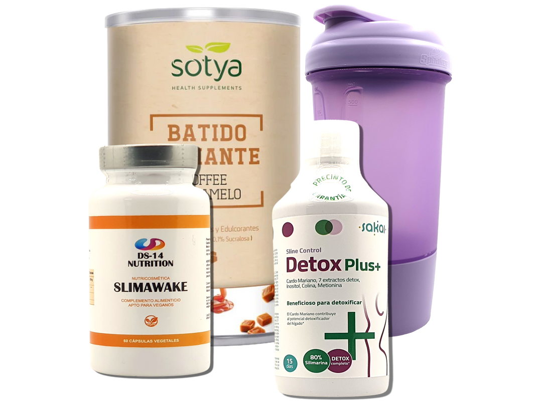 Pack Completo Adelgazamiento + Vaso Coctelera FUCSIA