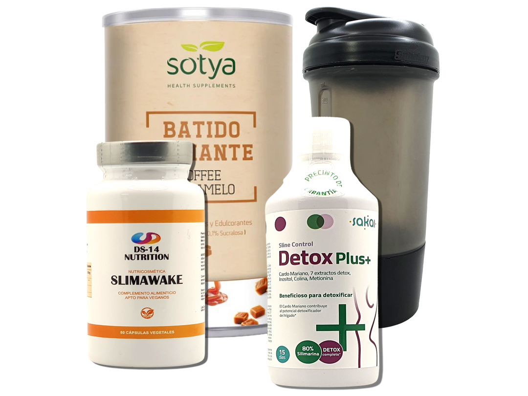 Pack Completo Adelgazamiento + Vaso Coctelera NEGRO