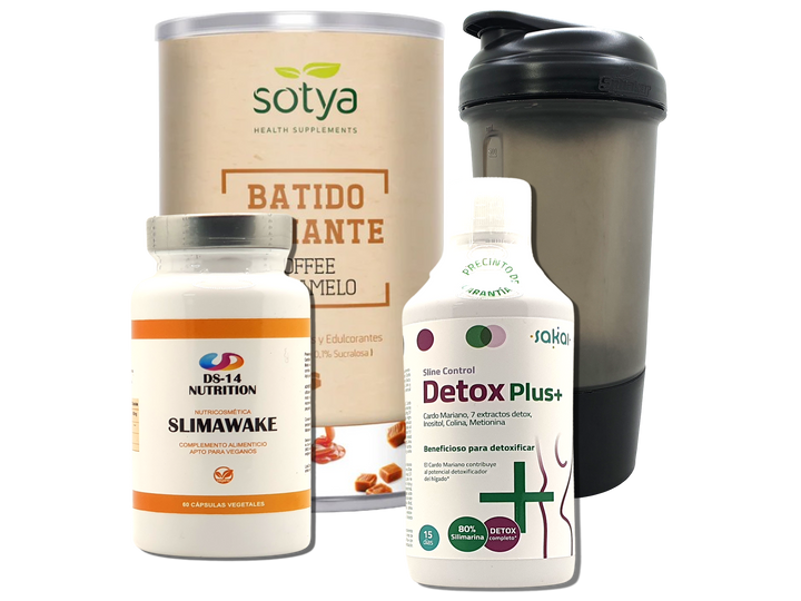 Pack Completo Adelgazamiento + Vaso Coctelera NEGRO