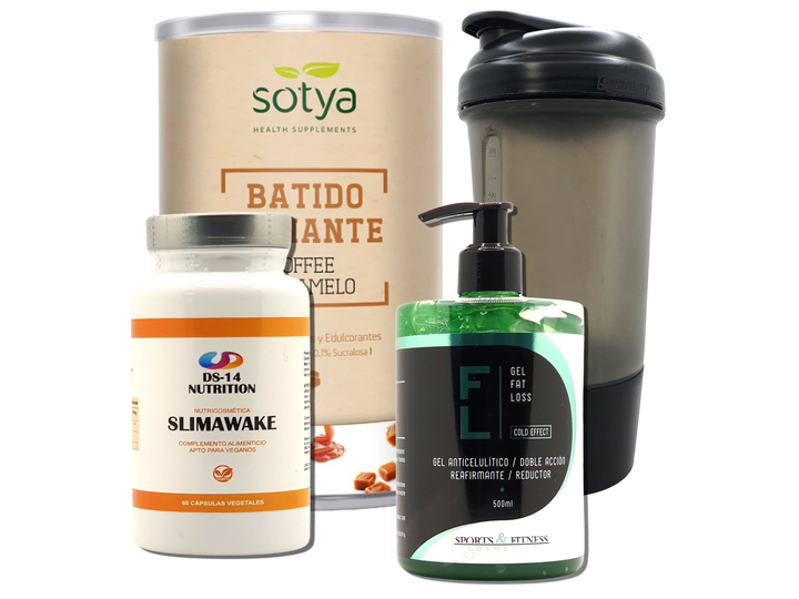 Pack Completo Adelgazamiento + Vaso Coctelera NEGRO