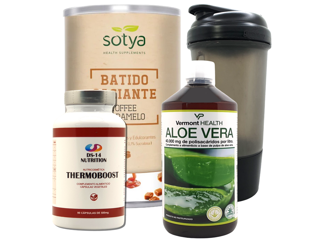 Pack Completo Adelgazamiento + Vaso Coctelera NEGRO