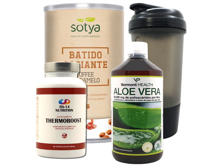 Pack Completo Adelgazamiento + Vaso Coctelera NEGRO