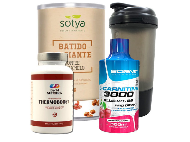 Pack Completo Adelgazamiento + Vaso Coctelera NEGRO