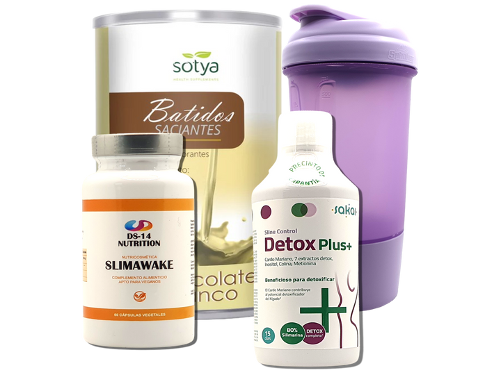 Pack Completo Adelgazamiento + Vaso Coctelera FUCSIA