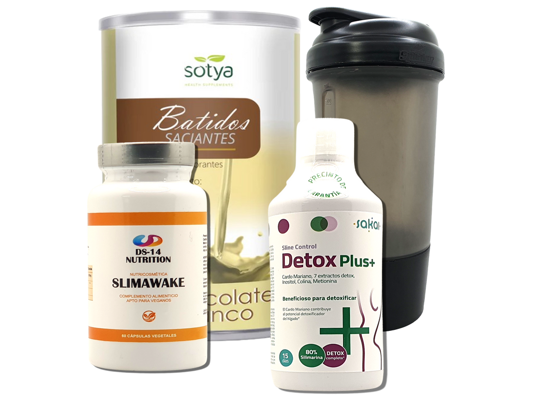Pack Completo Adelgazamiento + Vaso Coctelera NEGRO