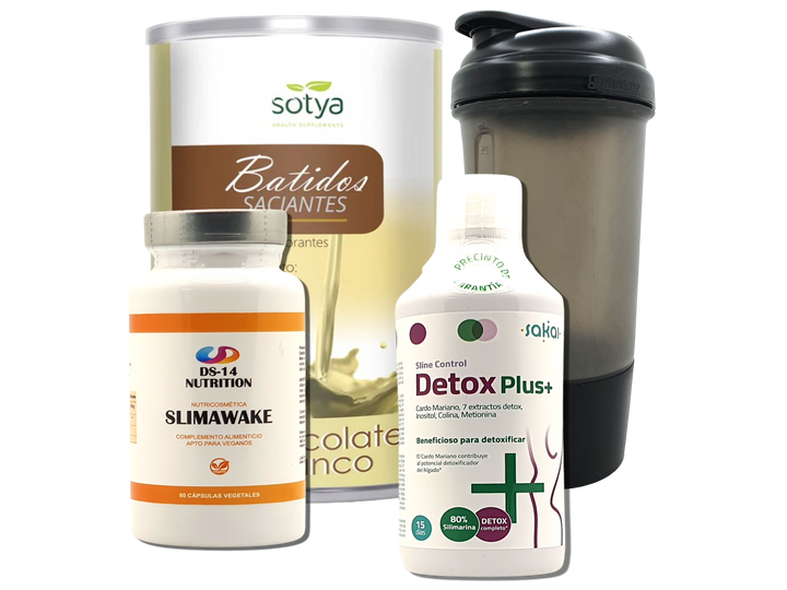 Pack Completo Adelgazamiento + Vaso Coctelera NEGRO