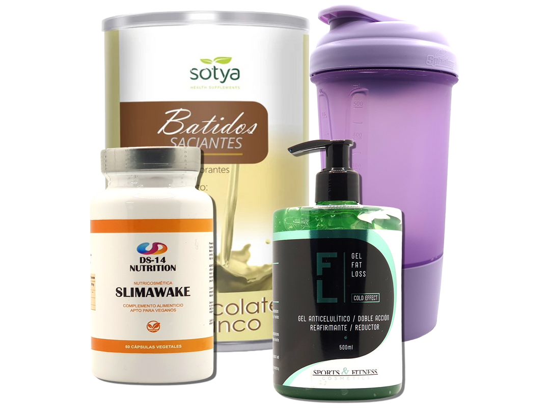 Pack Completo Adelgazamiento + Vaso Coctelera FUCSIA