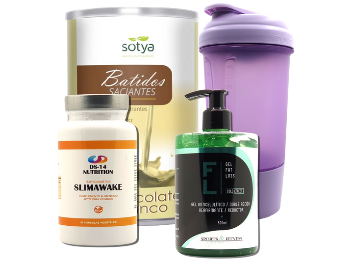 Pack Completo Adelgazamiento + Vaso Coctelera FUCSIA