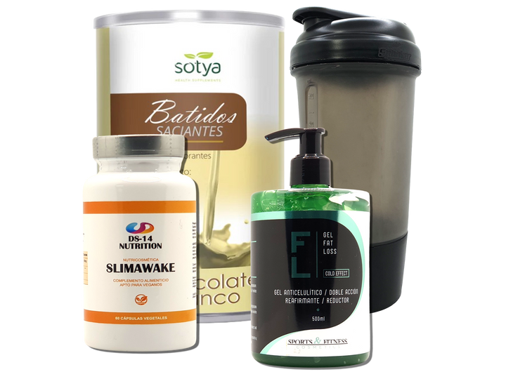 Pack Completo Adelgazamiento + Vaso Coctelera NEGRO