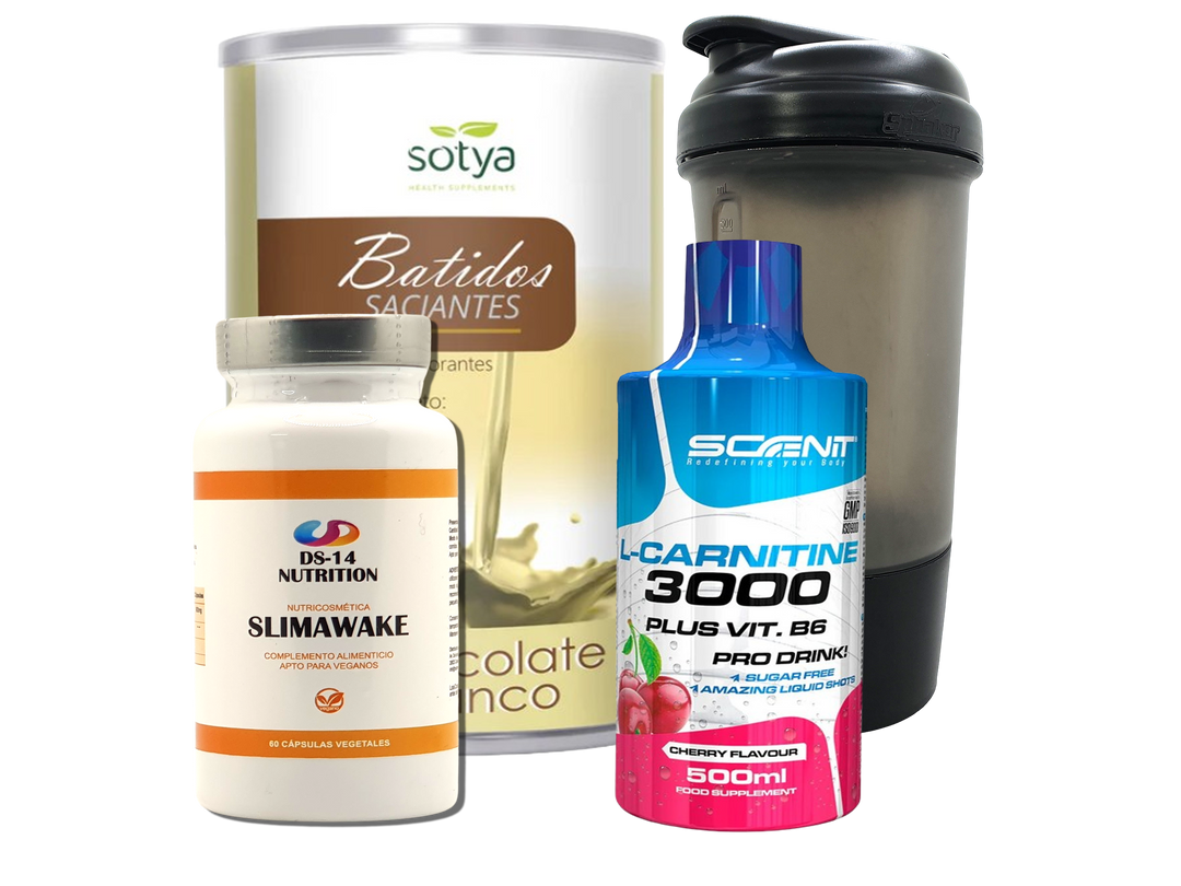 Pack Completo Adelgazamiento + Vaso Coctelera NEGRO