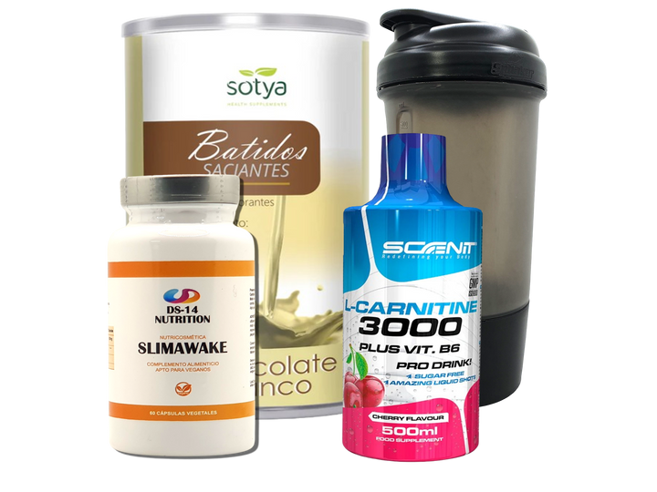 Pack Completo Adelgazamiento + Vaso Coctelera NEGRO