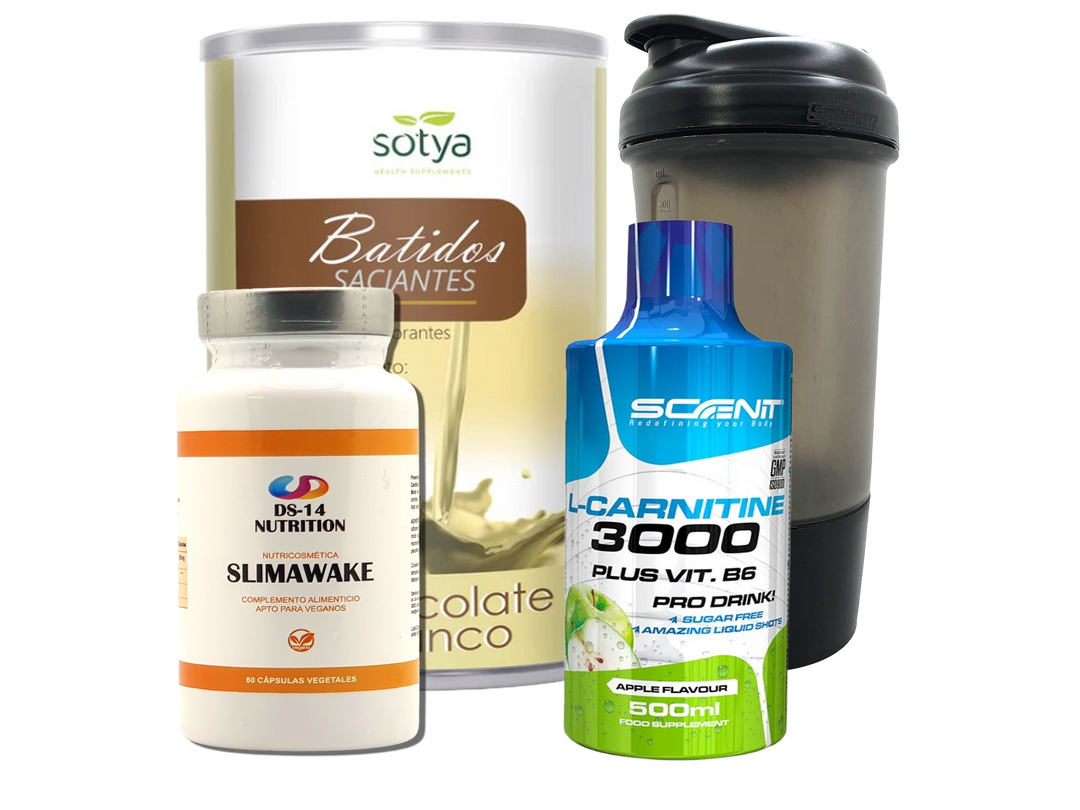 Pack Completo Adelgazamiento + Vaso Coctelera NEGRO