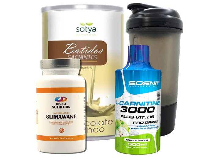 Pack Completo Adelgazamiento + Vaso Coctelera NEGRO