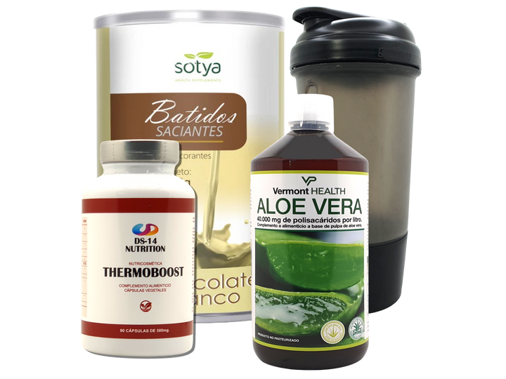 Pack Completo Adelgazamiento + Vaso Coctelera NEGRO