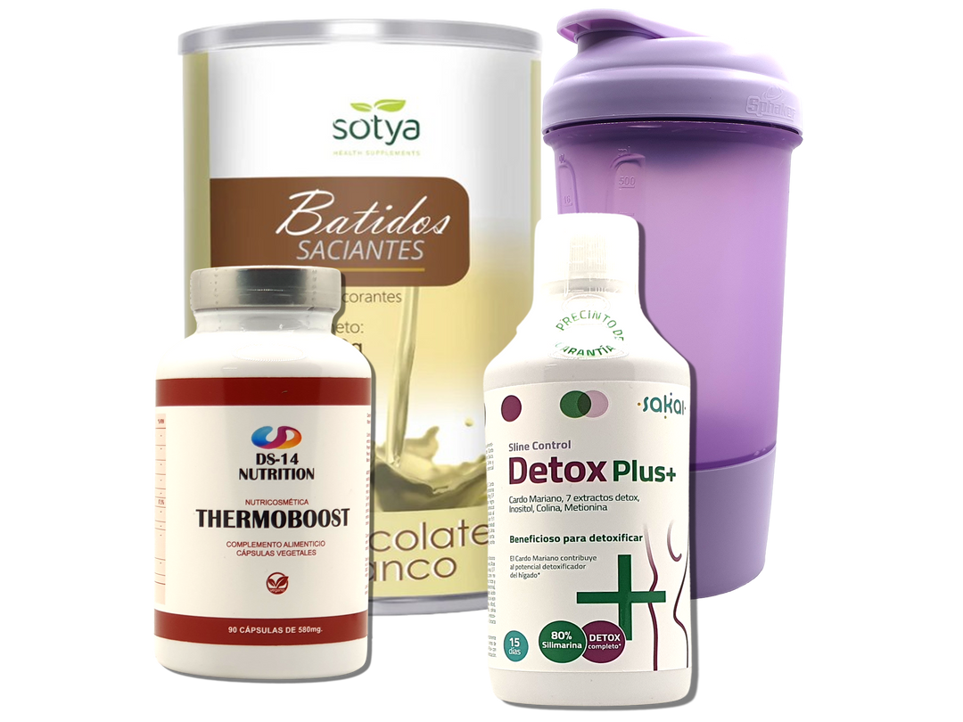 Pack Completo Adelgazamiento + Vaso Coctelera FUCSIA