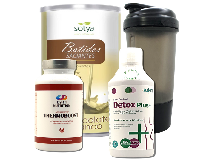 Pack Completo Adelgazamiento + Vaso Coctelera NEGRO