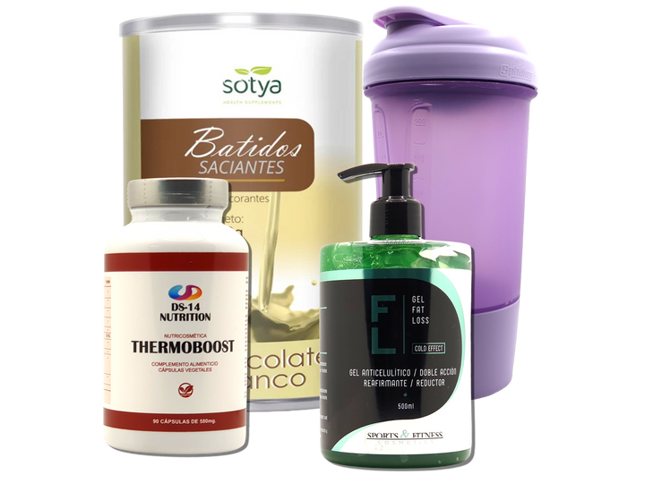 Pack Completo Adelgazamiento + Vaso Coctelera FUCSIA